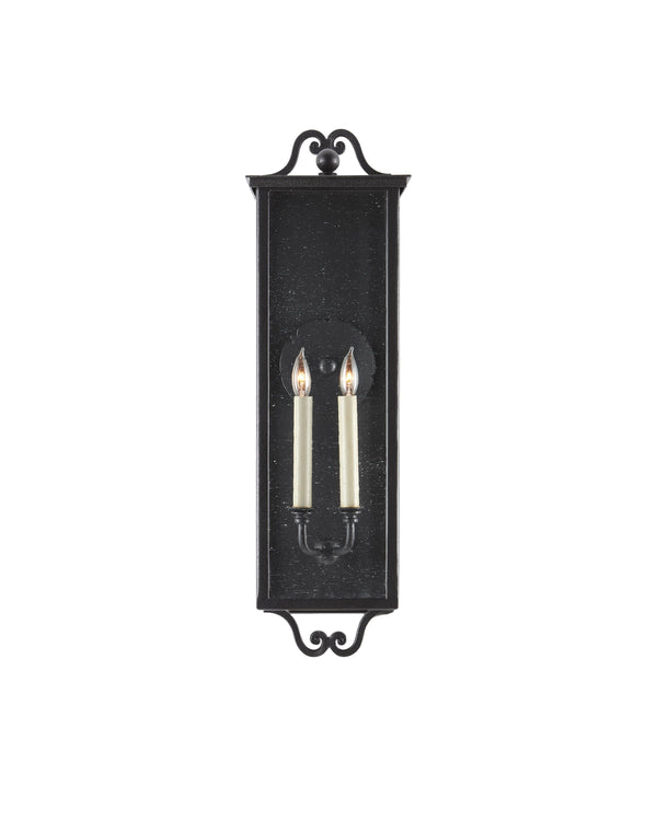 Giatti Medium Outdoor Wall Sconce In Midnight