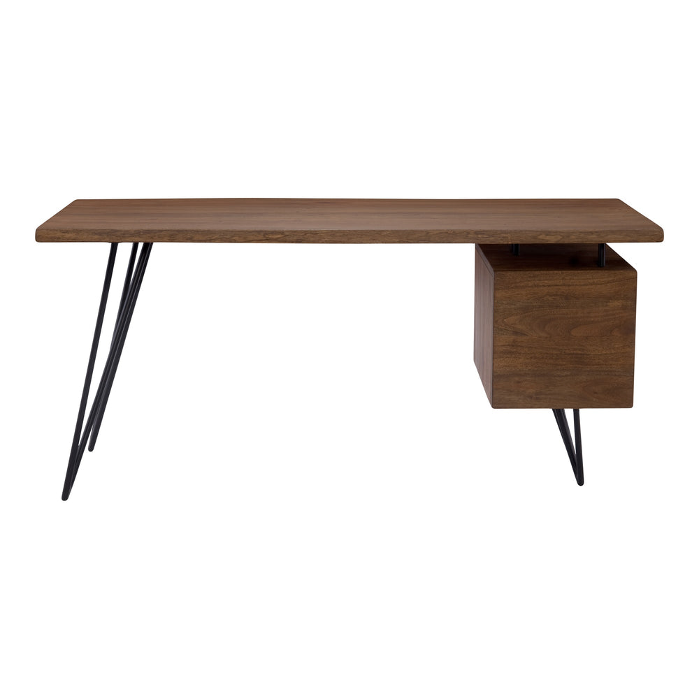 Moe's Nailed Desk with Live Edge Acacia Wood