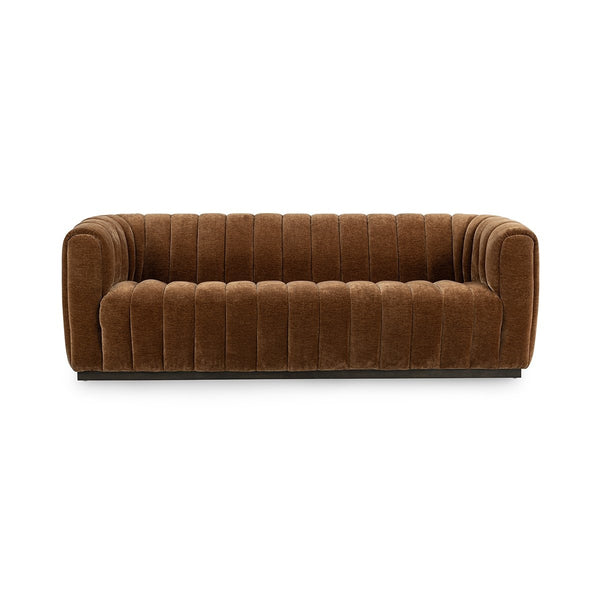 Vanty Upholstered Sofa with Wood Base - Bronze