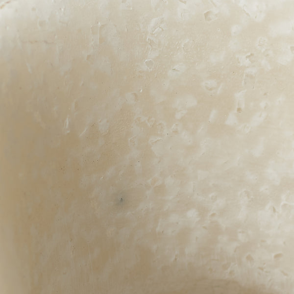 Ribbon Resin Decorative Sphere, White
