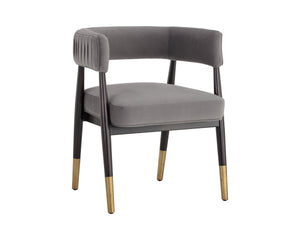 CALLEM DINING ARMCHAIR - ANTONIO CHARCOAL