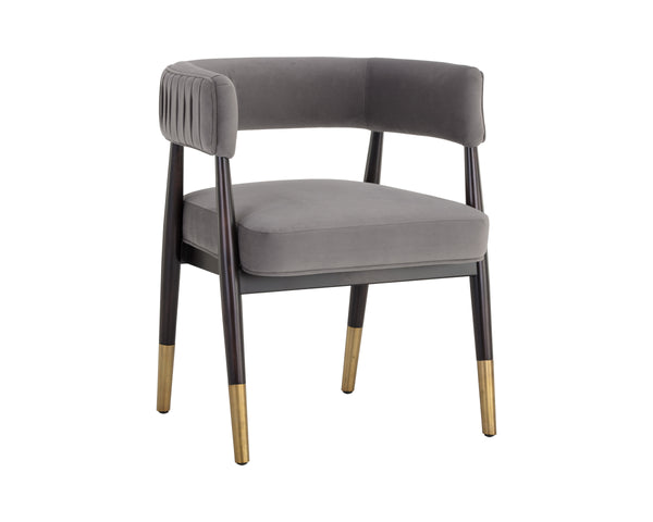 CALLEM DINING ARMCHAIR - ANTONIO CHARCOAL