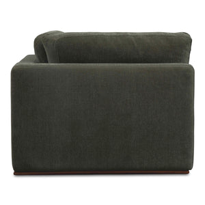 Moe's Rue Corner Chair in Deep Green