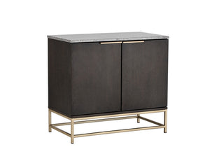 Rebel Sideboard - Gold - Light Grey Marble / Charcoal Grey