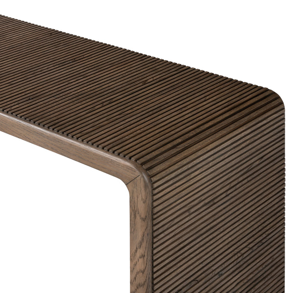 Leo Console Table in Rustic Grey
