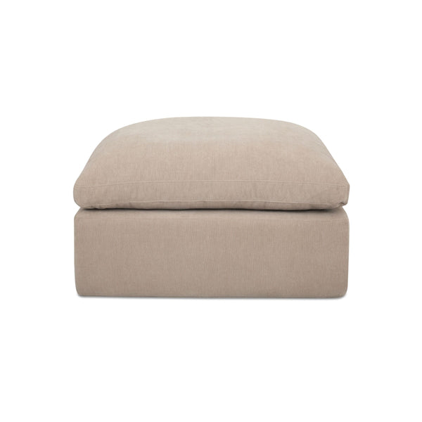 Moe's Cates Ottoman Pebble, Frameless Foam Design