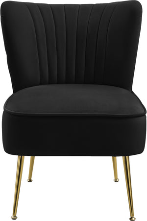 Jennie Accent Chair In Black Velvet