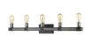 Kirkland 5 Light Vanity in Ashen Barnboard Finish