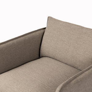 Andre Outdoor Swivel Chair in Alessi Fawn