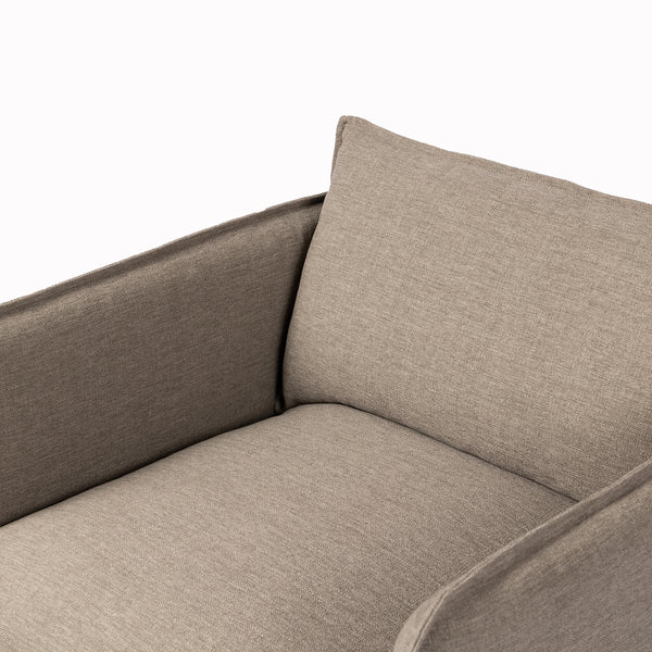 Andre Outdoor Swivel Chair in Alessi Fawn