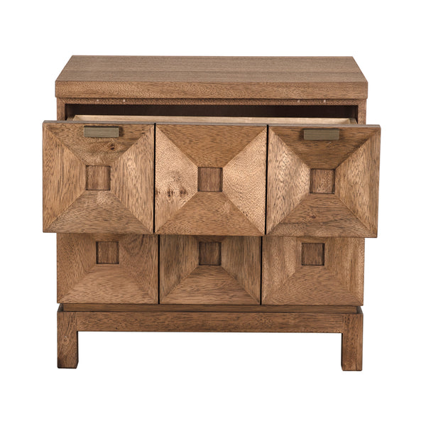 Musashi 2 Drawer, Small, Dark Walnut