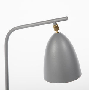 Loren Modern Table Lamp - Silver/White Marble