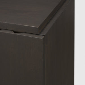 Wagner Dark Brown Wood w/ Arched Design Accent Cabinet