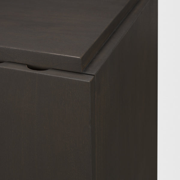 Wagner Dark Brown Wood w/ Arched Design Accent Cabinet