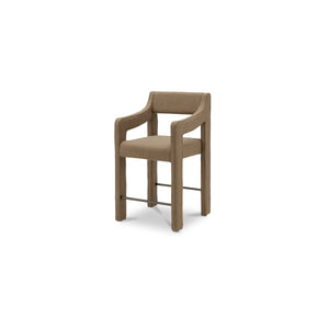 Moe's Elise Counter Stool in Ochre with Sloped Arms