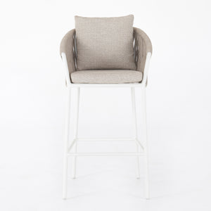 Porto Outdoor Stool-White-Bar