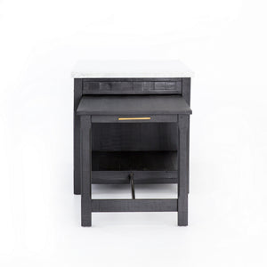 Ian Kitchen Island-Black Acacia