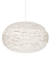 Eos XXL Plug-In Pendant in White with White Cord