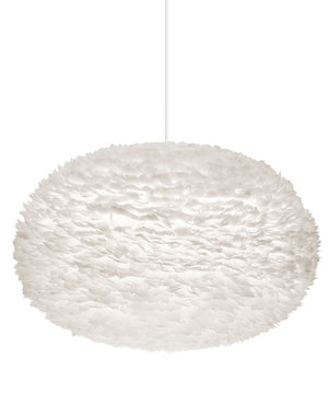 Eos XXL Plug-In Pendant in White with White Cord