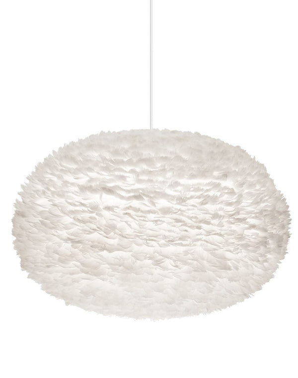 Eos XXL Plug-In Pendant in White with White Cord