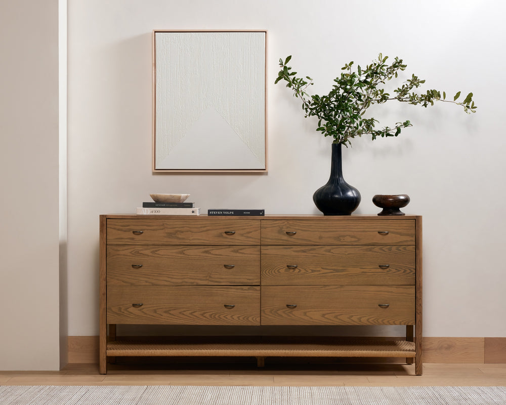 Zuma 6 Drawer Dresser In Dune Ash