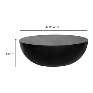 Insitu Coffee Table Black Concrete Drum