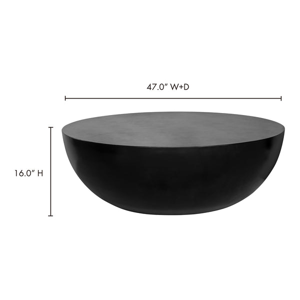 Insitu Coffee Table Black Concrete Drum