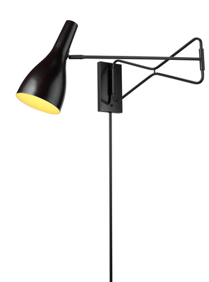 Lenz Swing Arm Wall Sconce, Bronze
