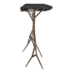 Moe's Nate Slate Console Table in Dark Grey