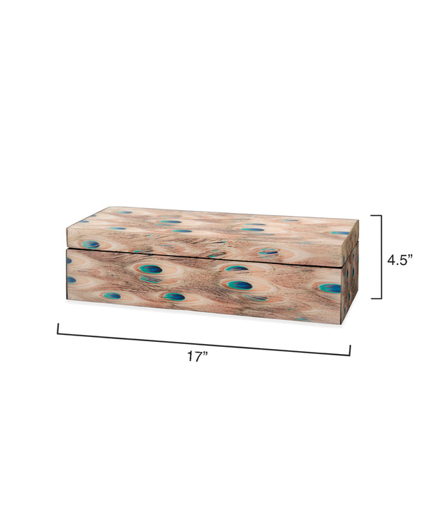 Plume Peacock Decorative Box
