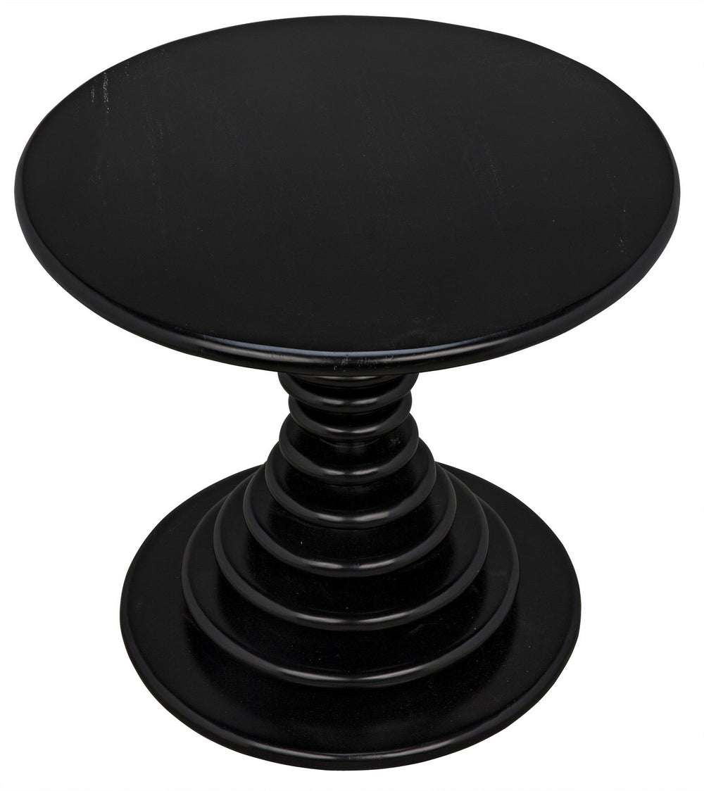 Scheiben Side Table, Hand Rubbed Black