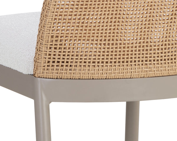 CALANDRI COUNTER STOOL - GREIGE - LOUIS CREAM