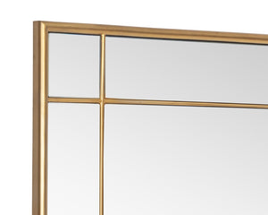 Pasadena Floor Mirror - Brass