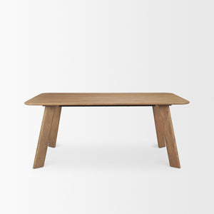 Welborn 72" Light Brown Wood Rectangular Dining Table