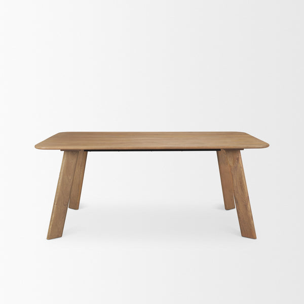 Welborn 72" Light Brown Wood Rectangular Dining Table