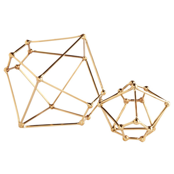 Brass Polyhedron Sculpture
