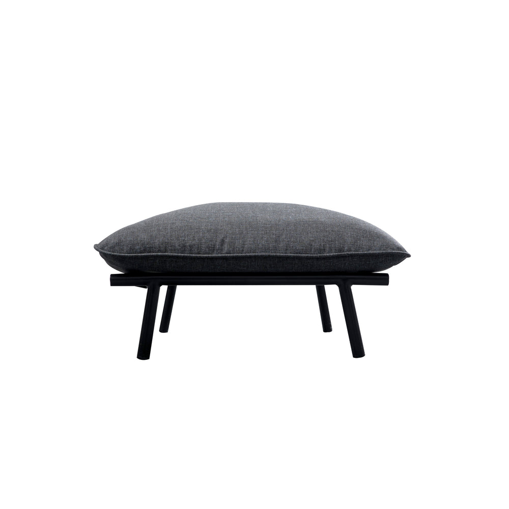 Moe's Morgan Outdoor Ottoman in Speckled Charcoal