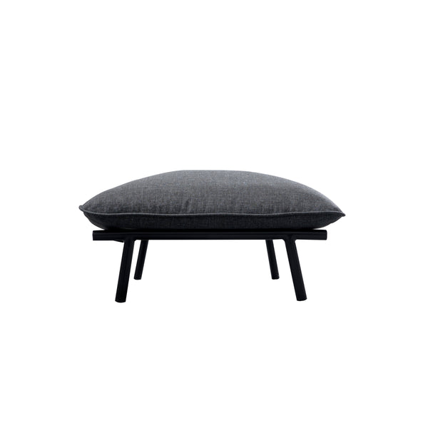 Moe's Morgan Outdoor Ottoman in Speckled Charcoal