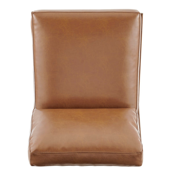 Chandler PU Accent Chair, Borneo Chocolate