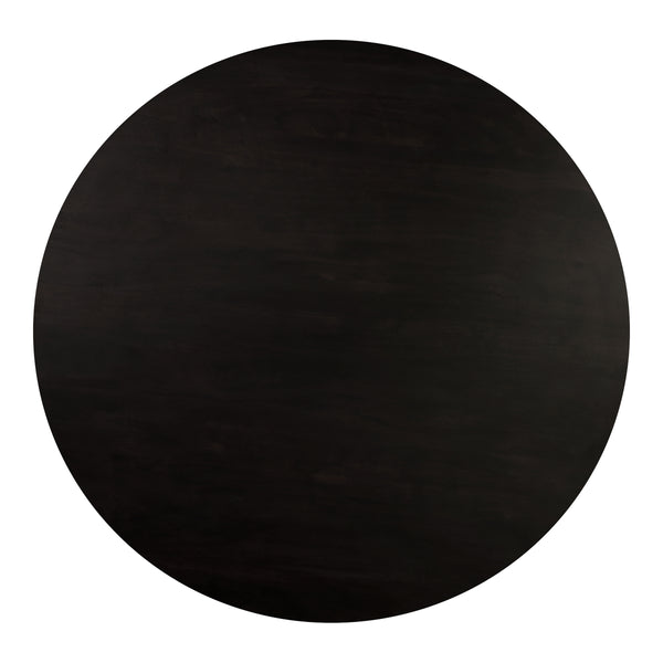 Moe's Povera Round Dining Table in Black Acacia