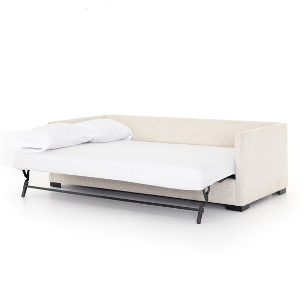 Wickham Sofa Bed In 86.5" In Alameda Snow In Full