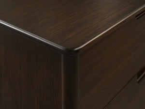 Weston Five Drawer Chest, Black Walnut