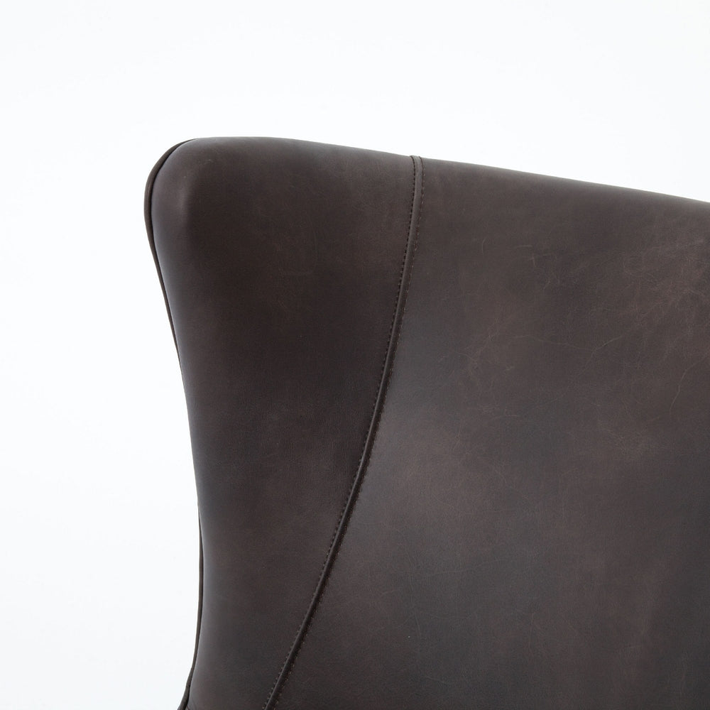 MARLOW WING CHAIR-VINTAGE BLACK