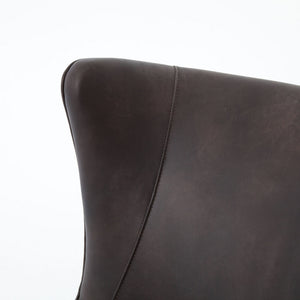 MARLOW WING CHAIR-VINTAGE BLACK