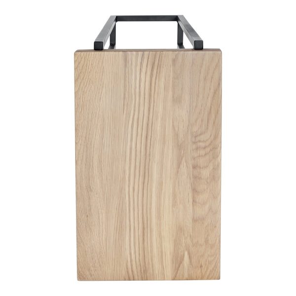 Moe's Mila C-Shaped Side Table in Natural Oak