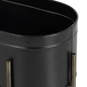 Jed Large Planter In Iron Matte Black
