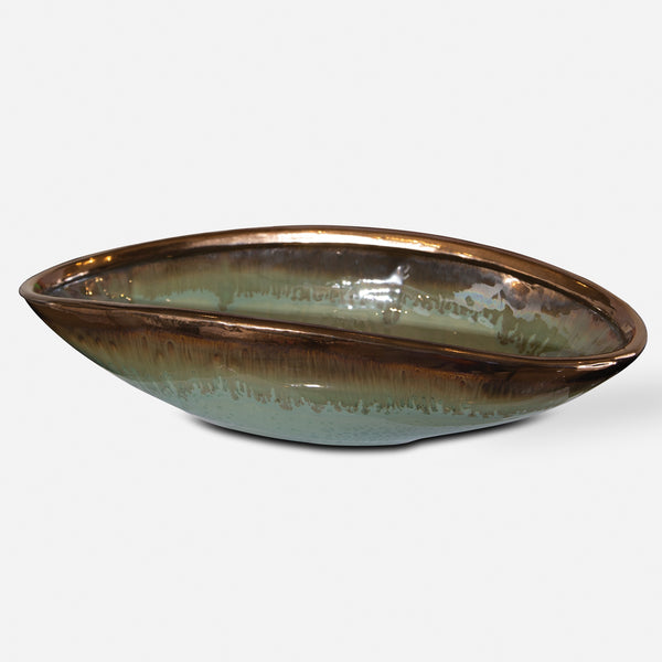 Iroquois Green Glaze Bowl