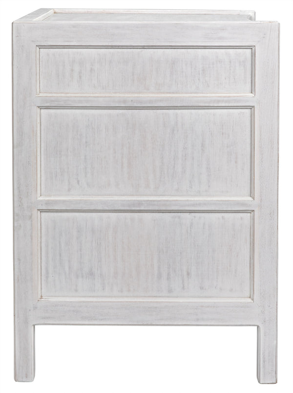 Hampton Night Stand 24", White Wash