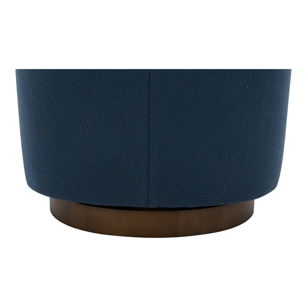Moe's Oscy Swivel Chair Dark Atlantic Blue