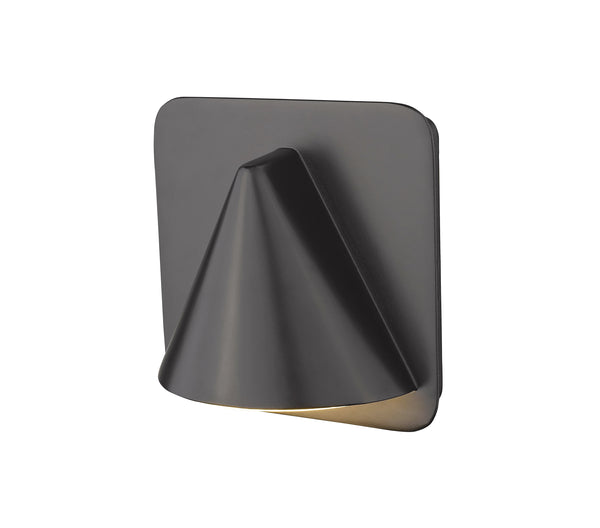 Obelisk 1 Light Outdoor Wall Sconce in Outdoor Rubbed Bronze Finish